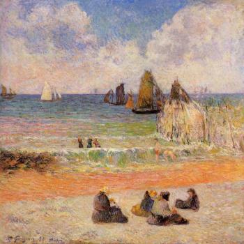 保羅 高更 Bathing, Dieppe